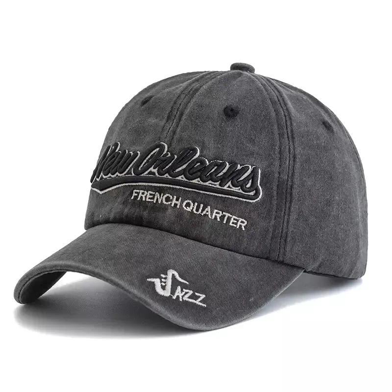 New Orleans French Quarter Jazz Baseball Cap