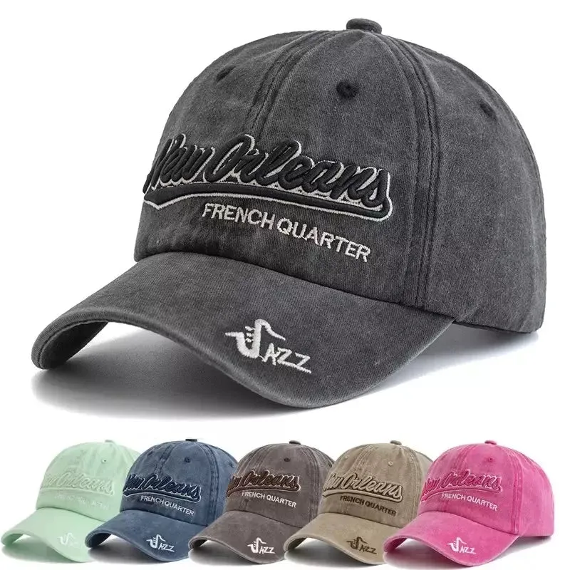 New Orleans French Quarter Jazz Baseball Cap