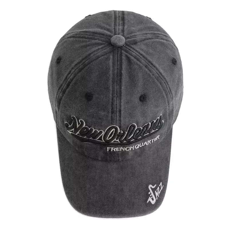 New Orleans French Quarter Jazz Baseball Cap