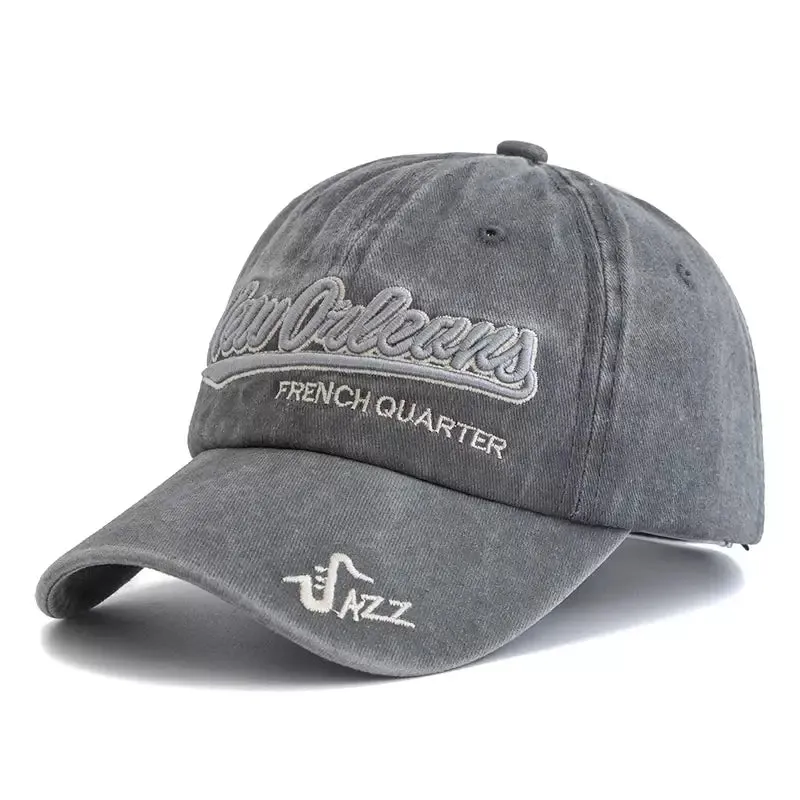 New Orleans French Quarter Jazz Baseball Cap