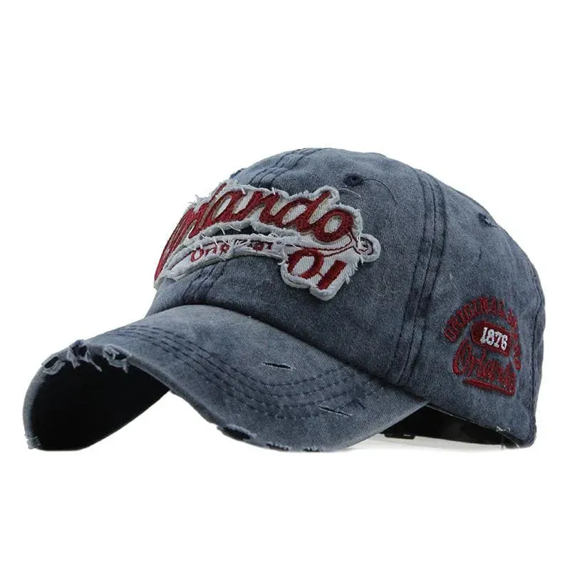 Orlando Vintage Denim Baseball Cap