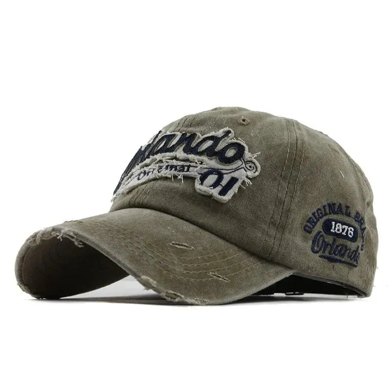 Orlando Vintage Denim Baseball Cap