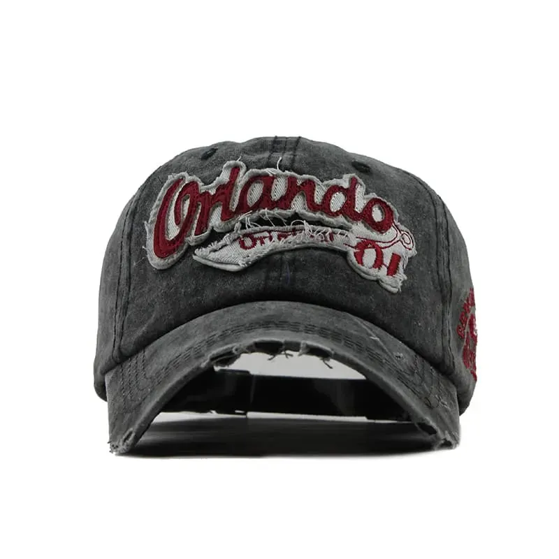 Orlando Vintage Denim Baseball Cap