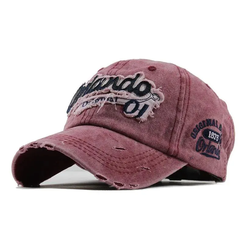 Orlando Vintage Denim Baseball Cap