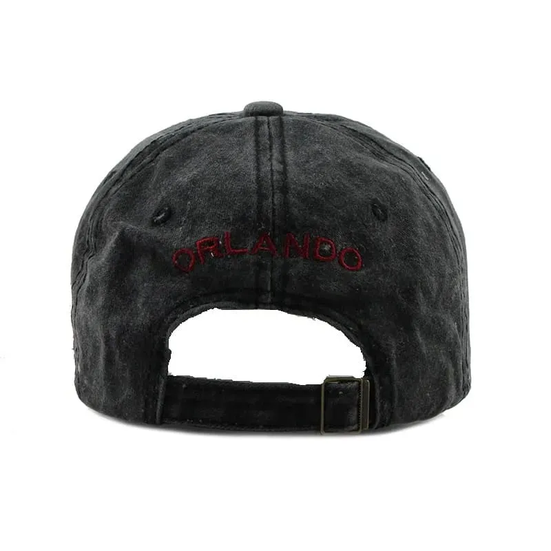 Orlando Vintage Denim Baseball Cap