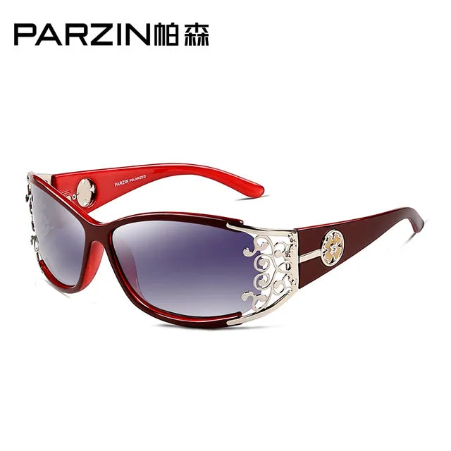 PARZIN 2017 Women Sunglasses For Driving So Real Brand Designer Spectacles Hollow Frame Plastic Glasses With Original Logo Box