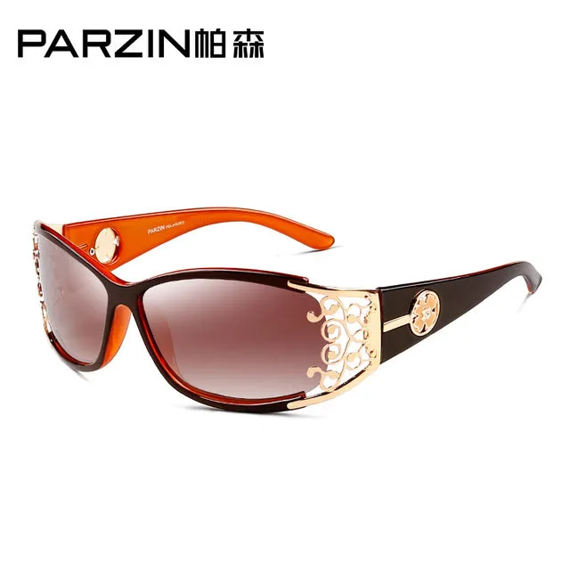 PARZIN 2017 Women Sunglasses For Driving So Real Brand Designer Spectacles Hollow Frame Plastic Glasses With Original Logo Box