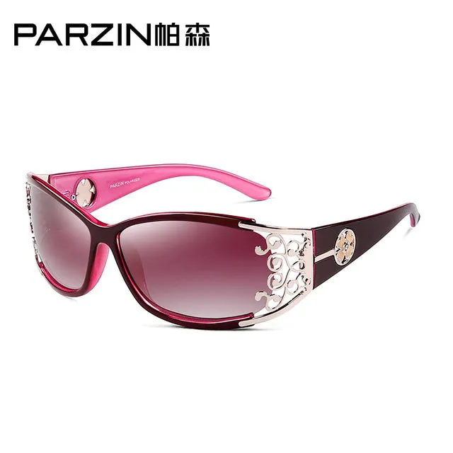 PARZIN 2017 Women Sunglasses For Driving So Real Brand Designer Spectacles Hollow Frame Plastic Glasses With Original Logo Box