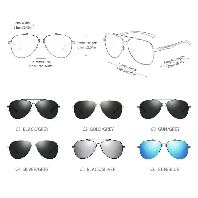 Pilot Polarized Men Sunglasses New Technology Memory Metal Sun Glasses Women Driving Sunglass UV400 Pro Memory Metal Polarized 
Pro Memory Metal Polarized Sunglasses