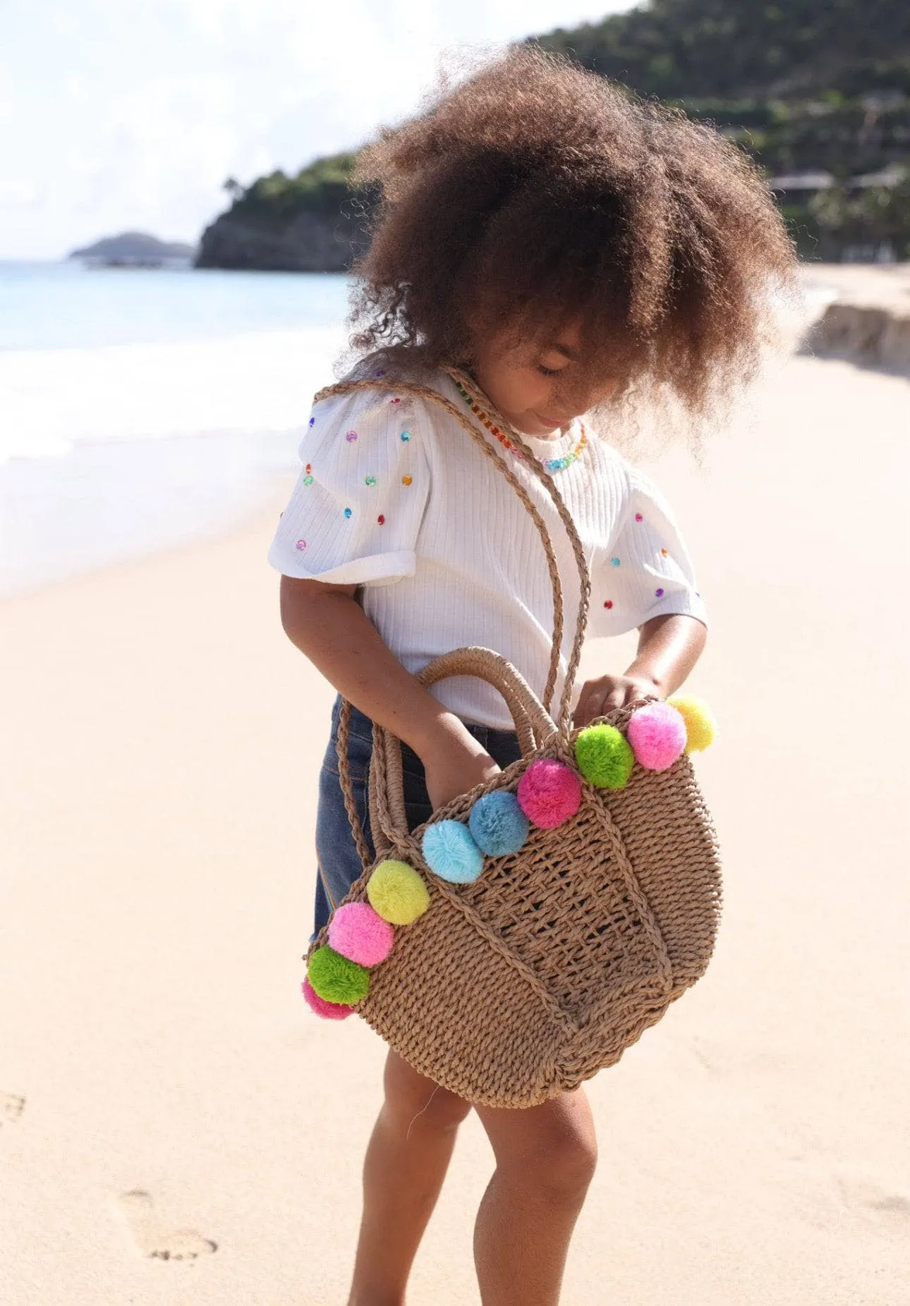 Pom Pom Beach Bag