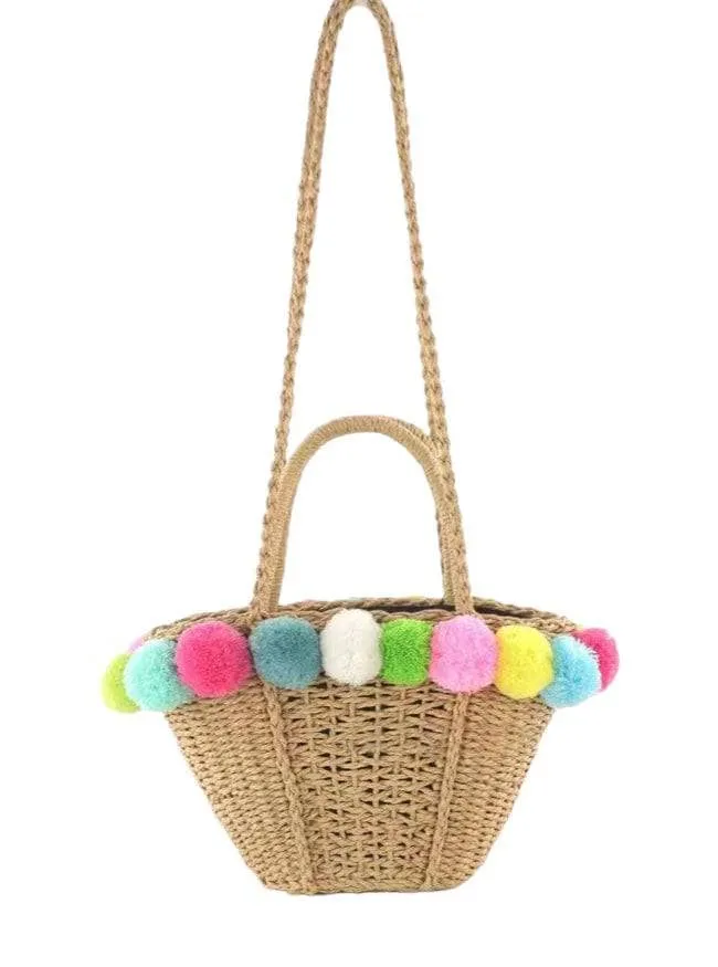 Pom Pom Beach Bag