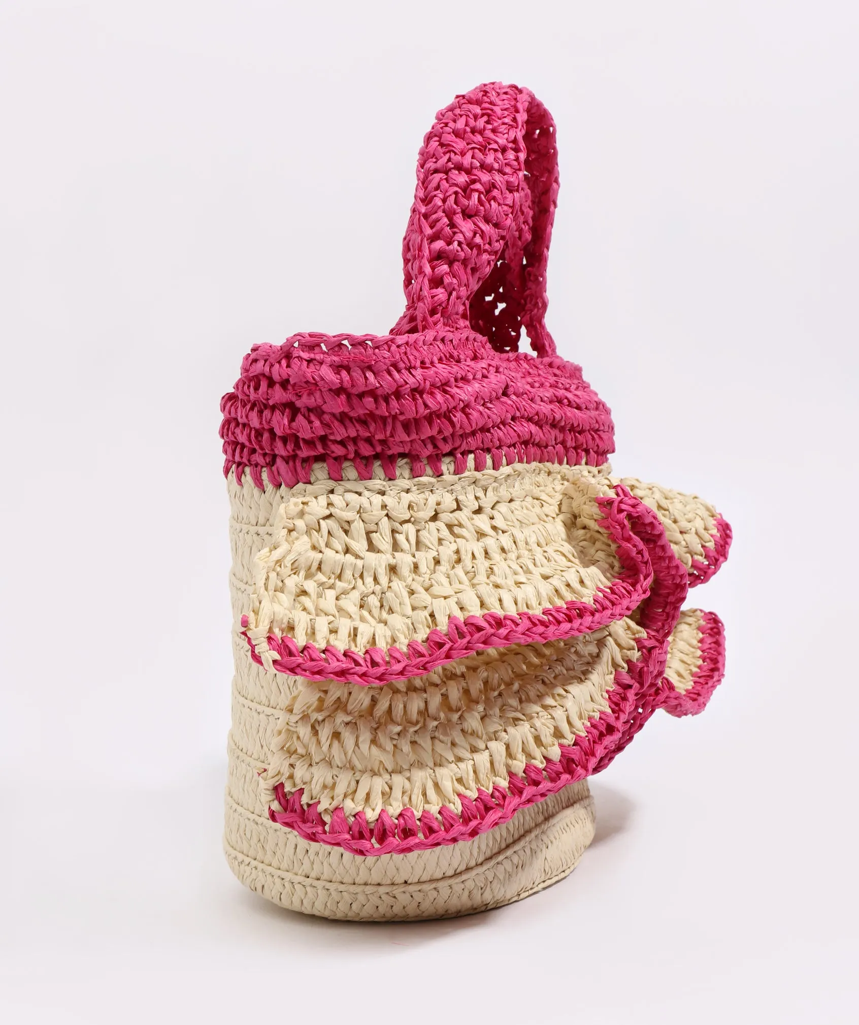 Saffira Bag - Sand/ Hot Pink