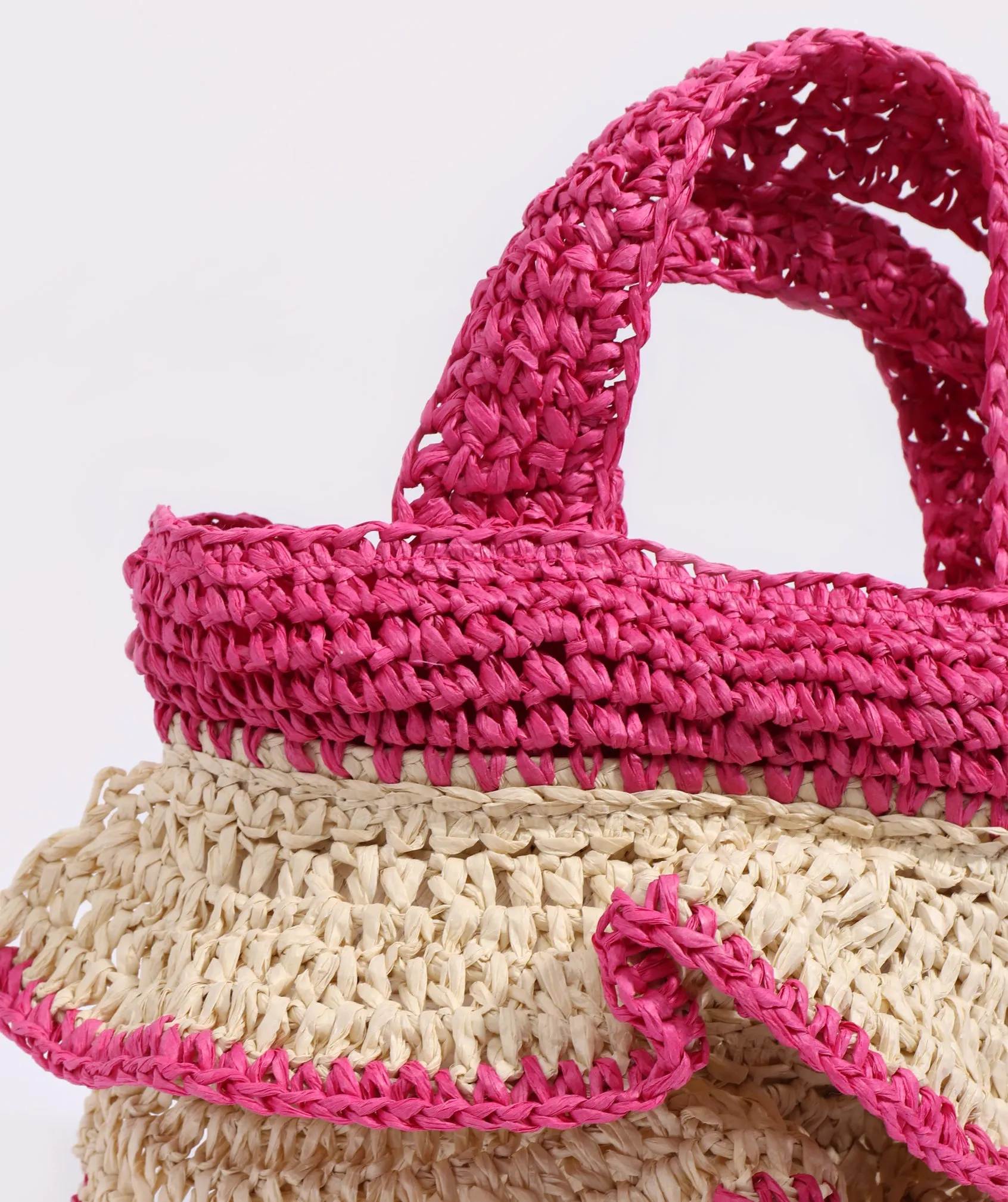 Saffira Bag - Sand/ Hot Pink