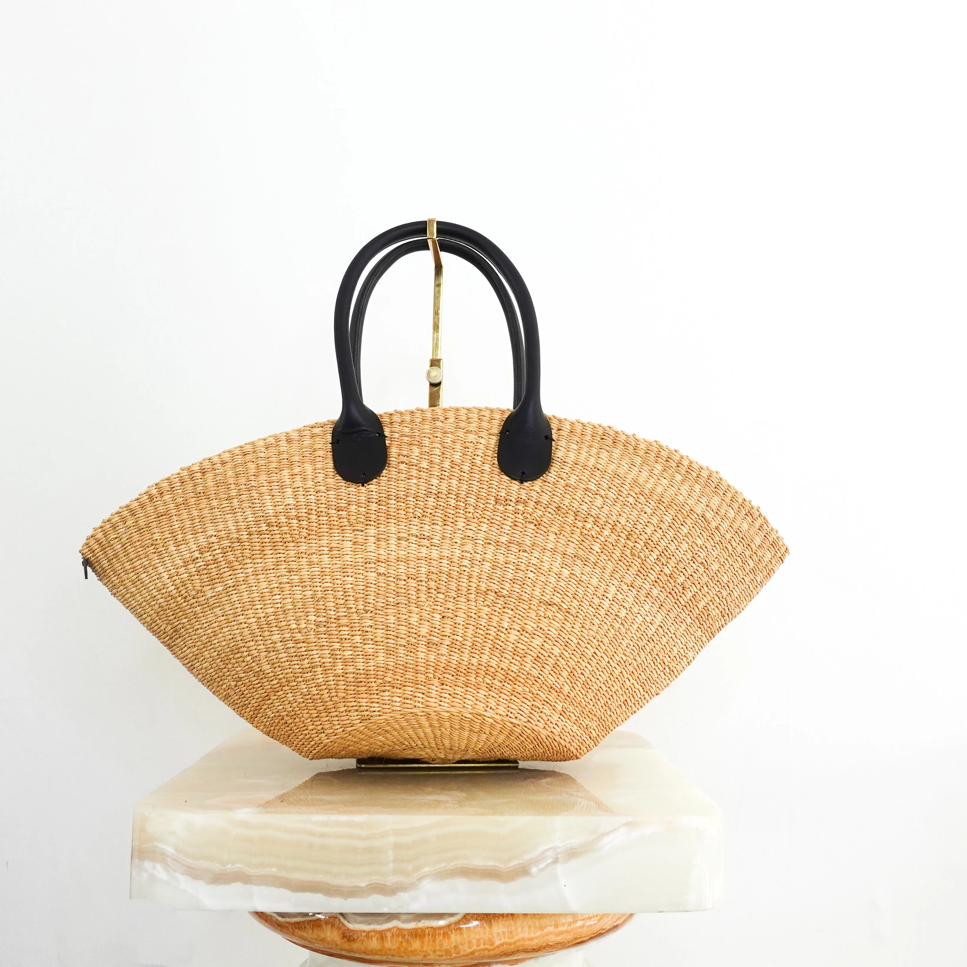 Sophia straw leather basket RRP £177