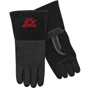 Steiner P760-L Pro-Series™ Premium Grain Pigskin MIG Welding Gloves - Cotton Lined, ThermoCore™ Foam Back, Long Cuff