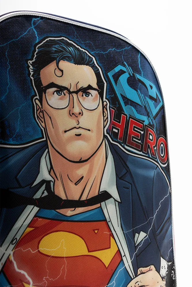 Superman Double Sided Backpack Blue