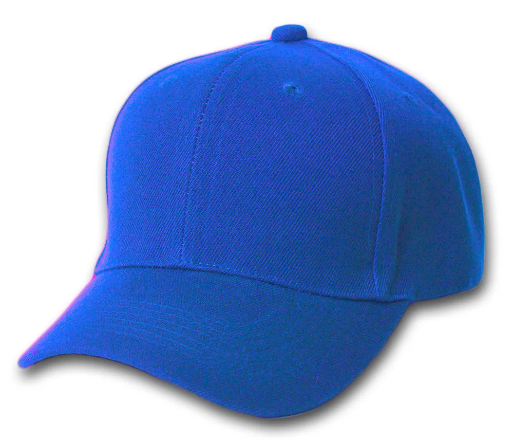 TopHeadwear Blank Baseball Hat Adjustable Hook and Loop Closure