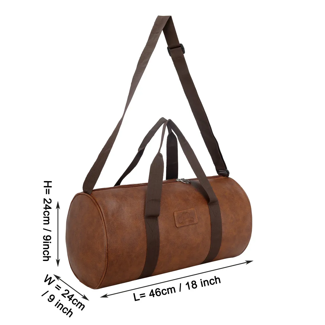 Unisex Classical Leatherette Gym Duffel Bag