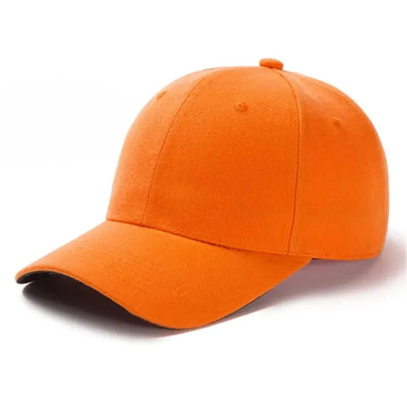 Unisex Solid Color Simple Adjustable Summer Baseball Cap