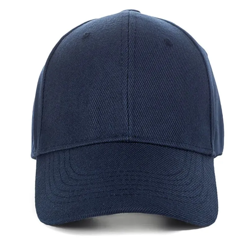 Unisex Solid Color Simple Adjustable Summer Baseball Cap