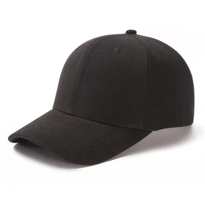 Unisex Solid Color Simple Adjustable Summer Baseball Cap