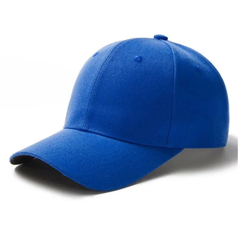 Unisex Solid Color Simple Adjustable Summer Baseball Cap