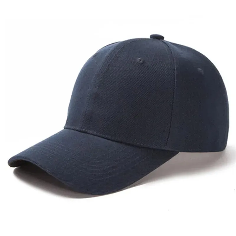 Unisex Solid Color Simple Adjustable Summer Baseball Cap