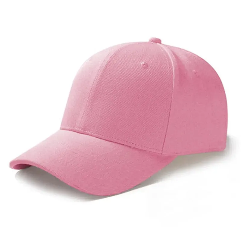 Unisex Solid Color Simple Adjustable Summer Baseball Cap