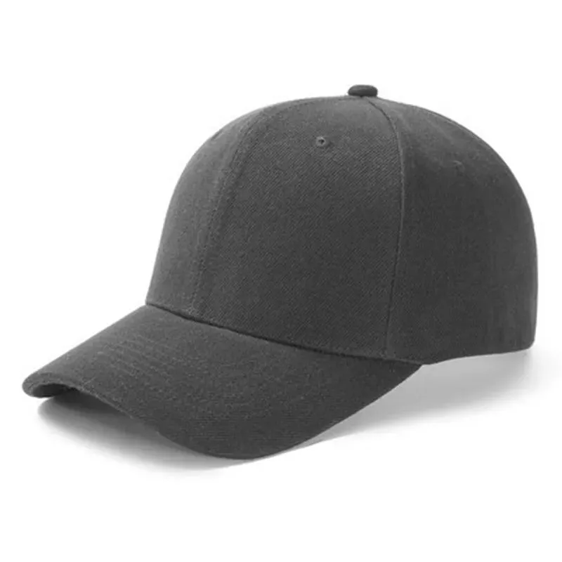 Unisex Solid Color Simple Adjustable Summer Baseball Cap