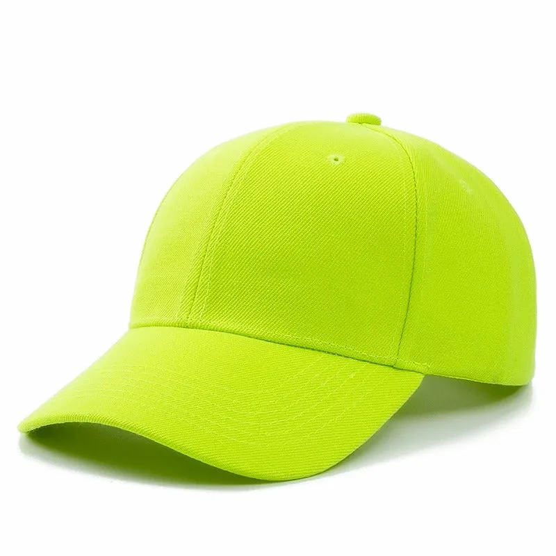 Unisex Solid Color Simple Adjustable Summer Baseball Cap