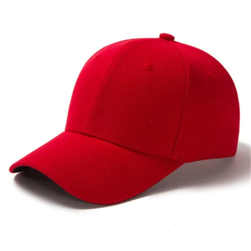 Unisex Solid Color Simple Adjustable Summer Baseball Cap