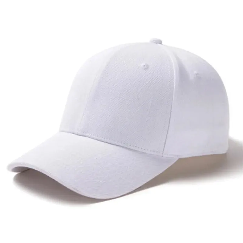 Unisex Solid Color Simple Adjustable Summer Baseball Cap