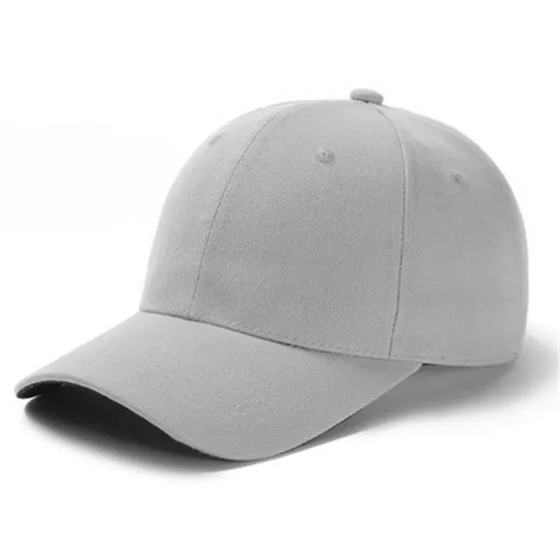 Unisex Solid Color Simple Adjustable Summer Baseball Cap