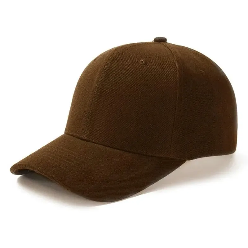 Unisex Solid Color Simple Adjustable Summer Baseball Cap