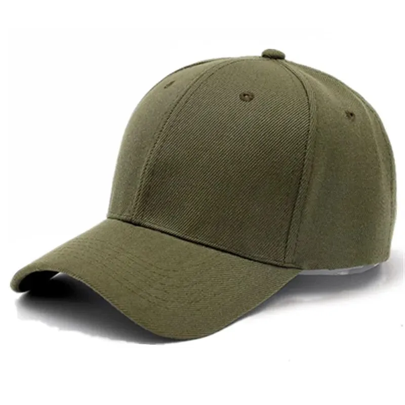 Unisex Solid Color Simple Adjustable Summer Baseball Cap