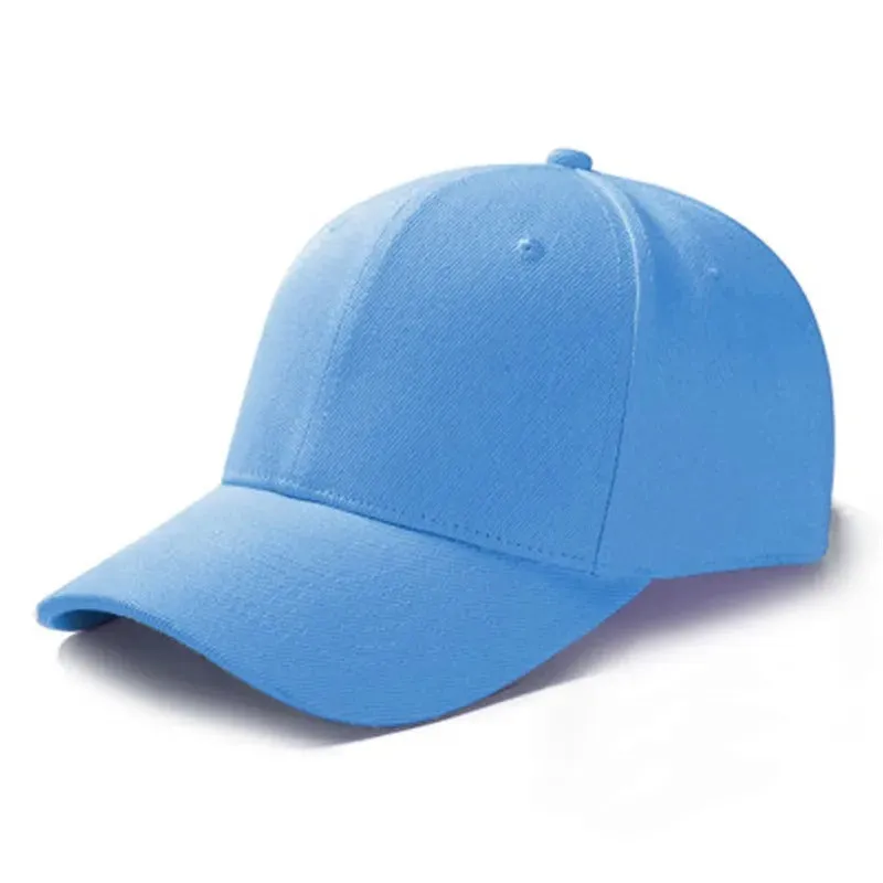 Unisex Solid Color Simple Adjustable Summer Baseball Cap