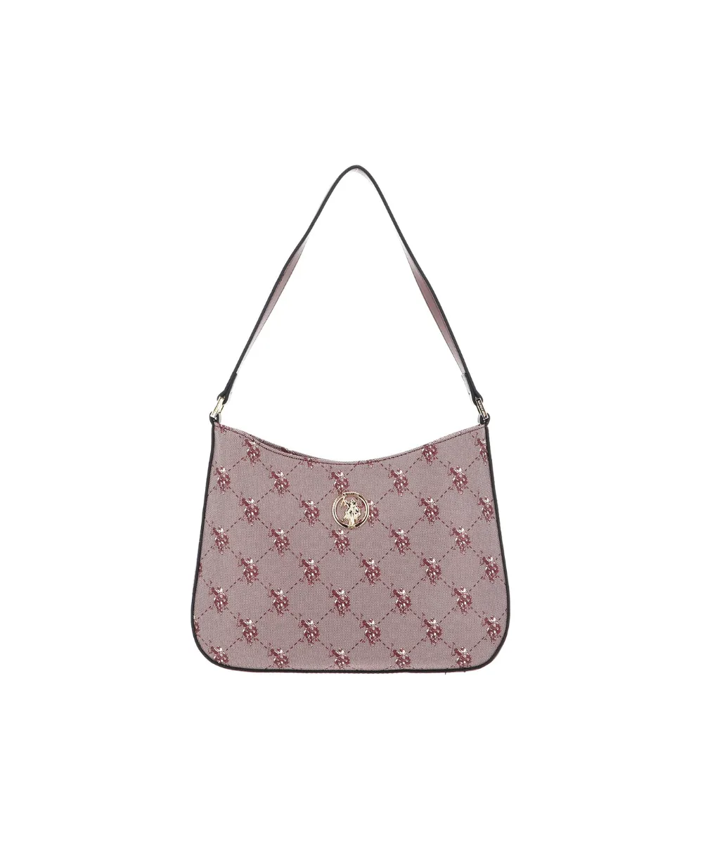 US POLO ASSN. WOMEN HAMPTON HOBO PRINTED IN ROSE