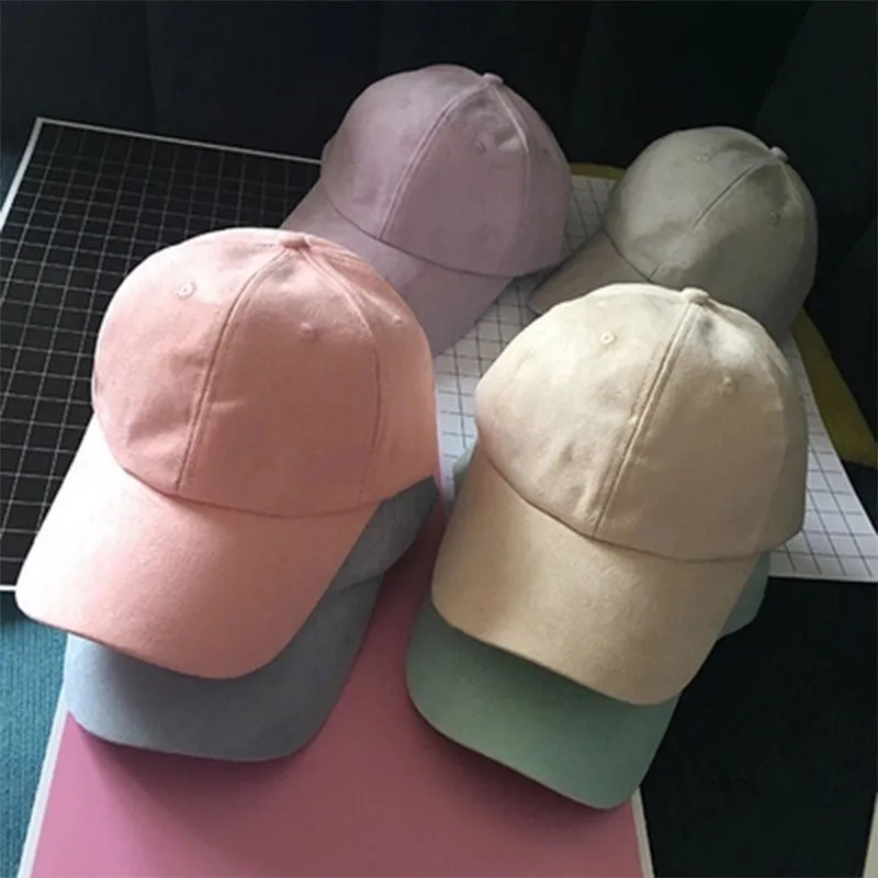 Vegan Suede Snapback Cap