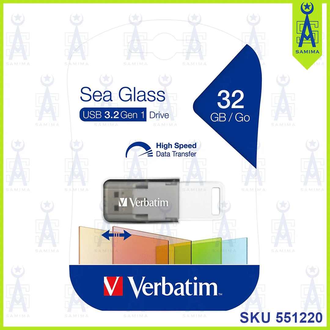 VERBATIM 66693 SEA GLASS PENDRIVE USB 3.2GEN 1 32G