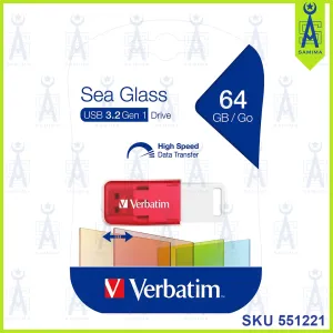 VERBATIM 66694 SEA GLASS PENDRIVE USB 3.2GEN 1 64G