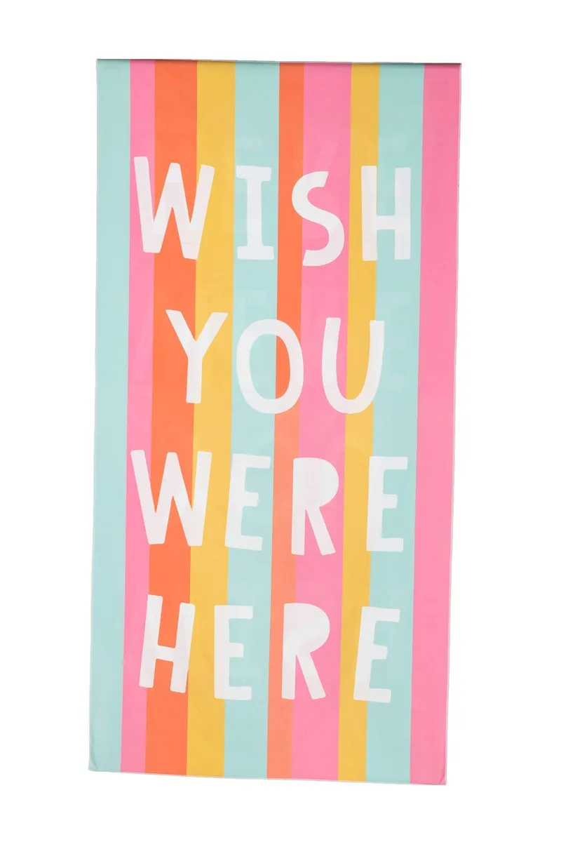 Wish You Were Here Quick Dry Beach Towels